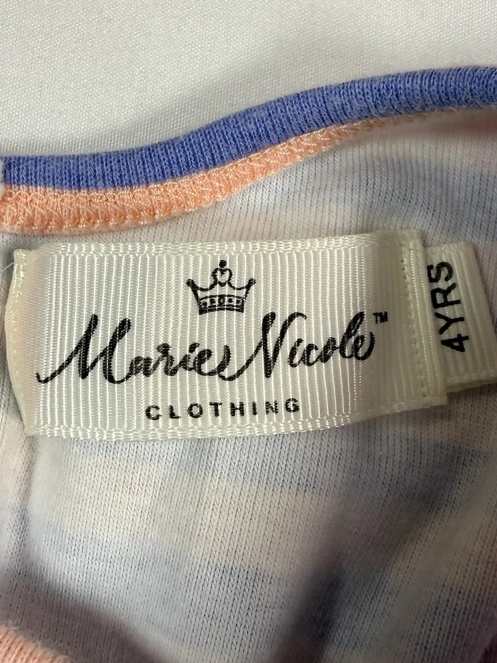 MARIE NICOLE CLOTHING Striped Ruffle Sleeveless Play Dress Spring Casual‎ Size 4
